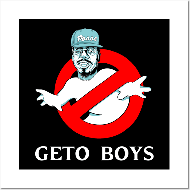 Geto Busters Black tee Wall Art by horrorprints